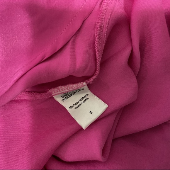 NWT YOUNG FABULOUS & BROKE THE SIREN ASYMMETRIC WRAP DRESS RASPBERRY SIZE S - Picture 15 of 15